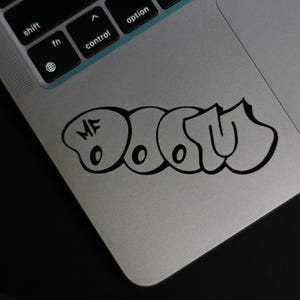 MF DOOM Decal | Graffiti Sticker | Decal for Laptop | mf doom | Rap Sticker | Graffiti Style