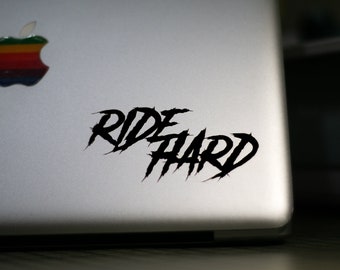 Ride Hard MTB Decal | Mountain Bike Decal | Mountain Bike Gift