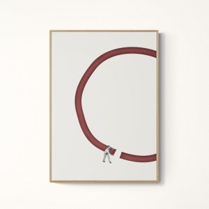 Let&#39;s reconnect - Museum-Quality Matte Poster, Collage Wall Art, Archive Paper Abstract Art Print
