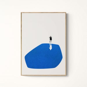 Self Reflection - Póster mate de calidad de museo, arte mural de collage, papel de archivo Impresión de arte abstracto