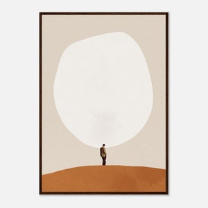 INCORNICIATO 'Overthinking' - Poster con cornice in legno in carta opaca di alta qualità