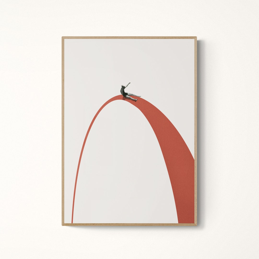 Art Theme Rides Abstract Art Print: Enjoy the Ride - Collage Wall Art - Etsy