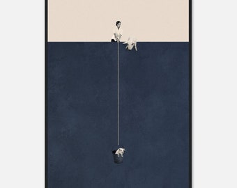 Framed &#39;Rescue Mission&#39; Poster: Japandi Animal Rescue Art