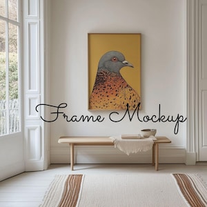 Minimalistic Frame Mockup in Entrance Way, 2:3 Dimensions Mockup for Vertical Print, 20x30 Art Print Mockup, Modern and Realistic Template
