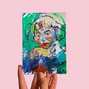 Carte postale n°3 Art, Sans titre VI, Huile sur toile