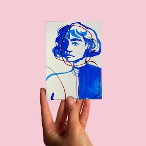 Carte postale n° 115 Art, Sans titre, Encre sur papier