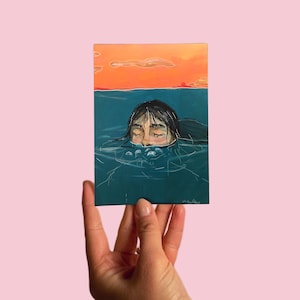 Postcard No 14 Art, Tender, Acrylic on Canvas