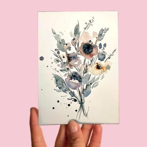 Carte postale n° 45 Art, Sans titre, Botanique, botanique, plantes, fleurs, jardin, aquarelle sur papier