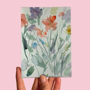 Carte postale n° 119 Art, Sans titre, Botanique, botanique, plantes, fleurs, jardin, aquarelle sur papier