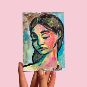 Carte postale n°17 Art, Sans titre, Gouache sur papier