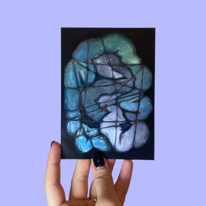 Postcard No 99 Art, young love and other plagues, oil on canvas
