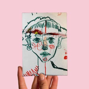 Postkarte No 2 Kunst, Untitled, Skizze