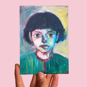 Carte postale n° 54 Art, Acrylique sur toile, Portrait