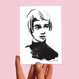 Carte postale n° 92 Art, Sans titre, Aquarelle sur papier