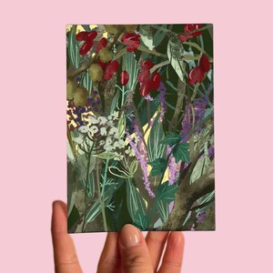 Carte postale n° 42 Art, Sans titre, Botanique, botanique, plantes, fleurs, jardin, oeuvre d'art numérique