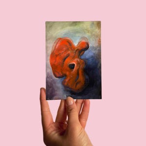Carte postale n°100 Art, Alien, Gouache