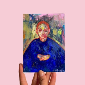 Carte postale n°22 Art, L'absorbant, huile sur toile