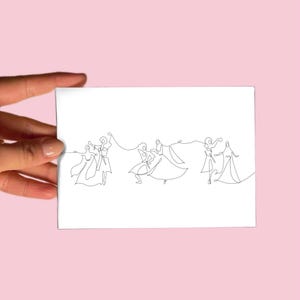 Carte postale n° 9 Art, Lezginka #2 Tchétchène