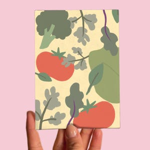Carte postale n° 43 Art, Sans titre, Botanique, botanique, plantes, fleurs, jardin, légumes, jardinage, fleuriste, tomate, salade, oeuvre d'art numérique