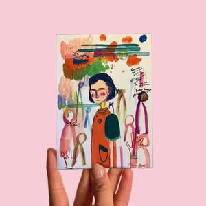 Cartolina n. 8 Arte, Emozioni, Guazzo su Carta