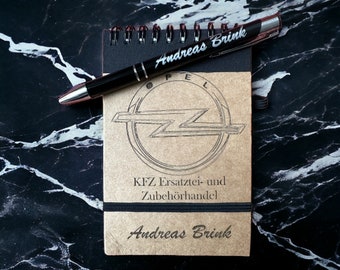 Personalized notepad with ballpoint pen