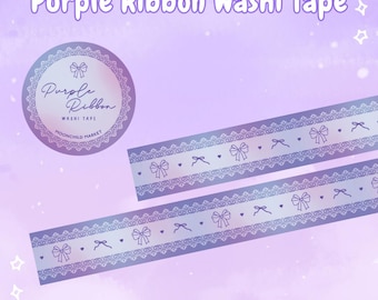 Purple Ribbon Washi Tape | Moonchild Market