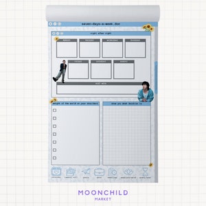Notatnik Siedem Dni Tygodnia | Moonchild Market