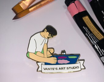 Vante's Art Studio Enamel Pin | Moonchild Market