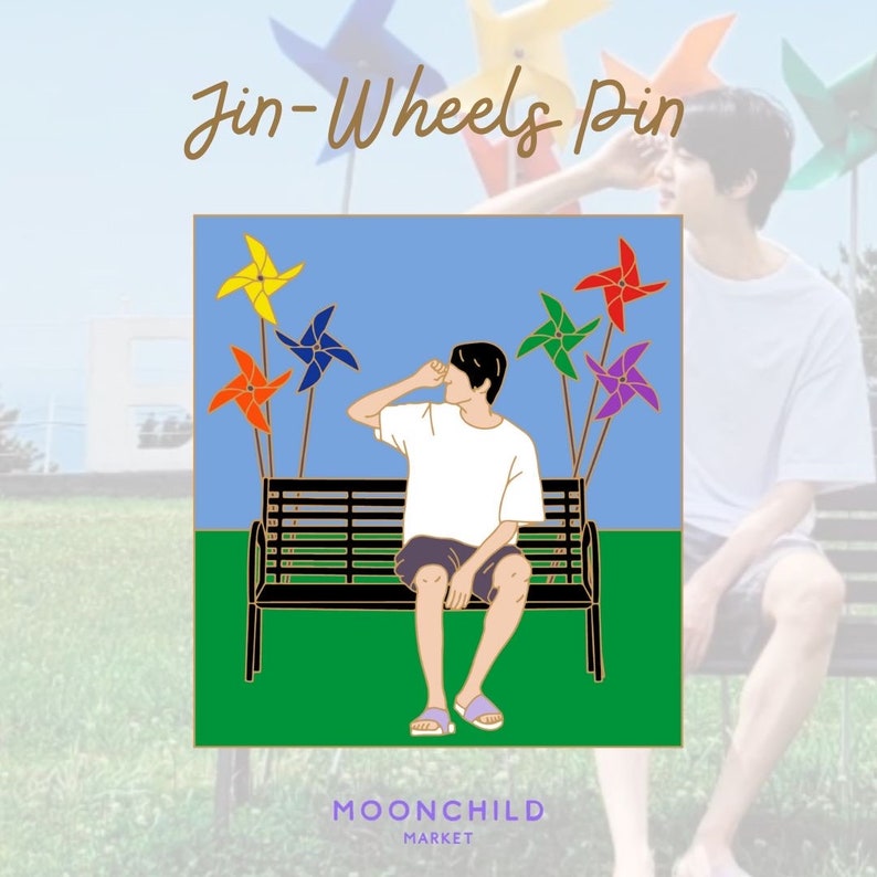 Jin-wheels Spinning Pin | Moonchild Market - Etsy