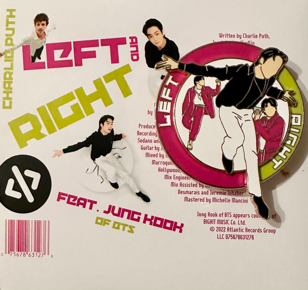 Jungkook Left and Right Spinning Pin | Moonchild Market - Etsy