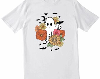 Linda camiseta de fantasma de Halloween