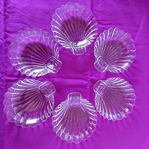 Glasskålar med musslor, gratinerade kanter, 6-pack