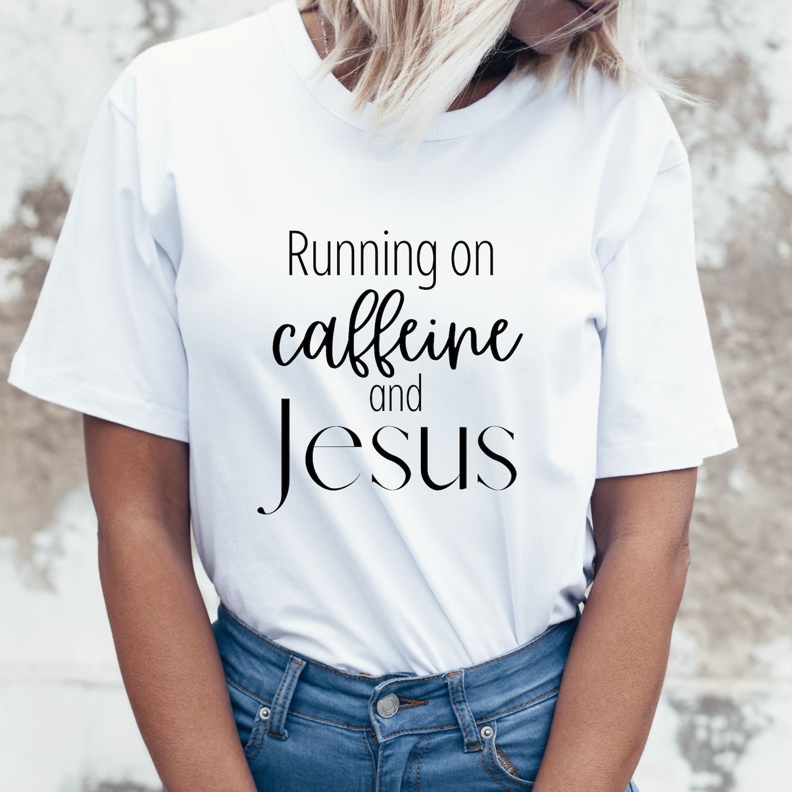 Running on Caffeine and Jesus SVG, Christian SVG, Christian Shirt Png ...