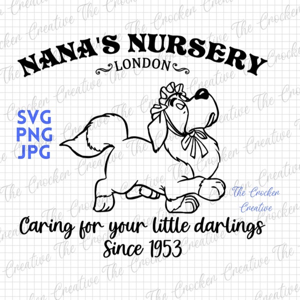 Peter Pan Inspired Cut File | Magical SVG | Matching Family Trip Shirts | Nana's Nursery SVG | Nursery Decor SVG | Digital Download