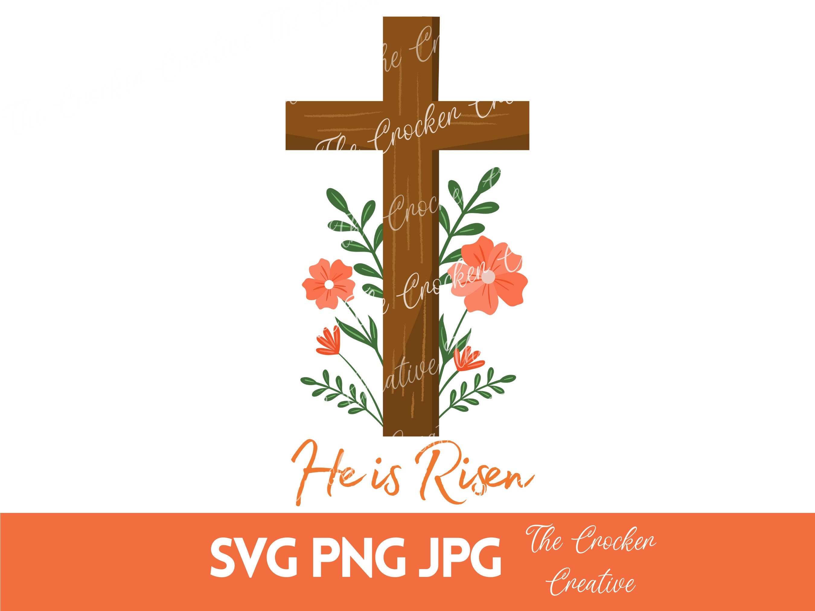 Easter Cut File, He is Risen SVG, Religious, Catholic, Christian PNG ...