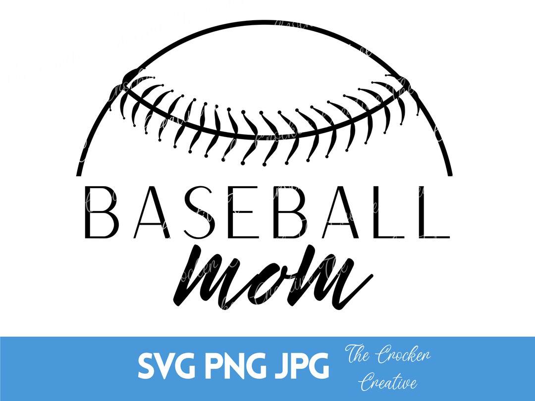 Baseball Mom SVG, Baseball SVG, Mom Cut File, Mom PNG, Mother's Day Svg