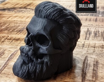 Dop voor trekhaak SKULL | SCHEDEL Baard / Kapper met ANTI-DIEFSTAL DETECTIE