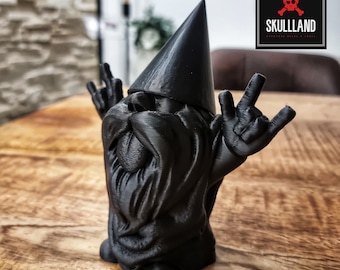 Heavy Metal Garden Gnome | French Fries Fork Black