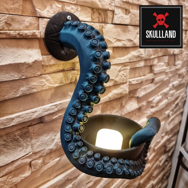 Kerzenhalter / Blumentopf EL PULPO KRAKE black/green