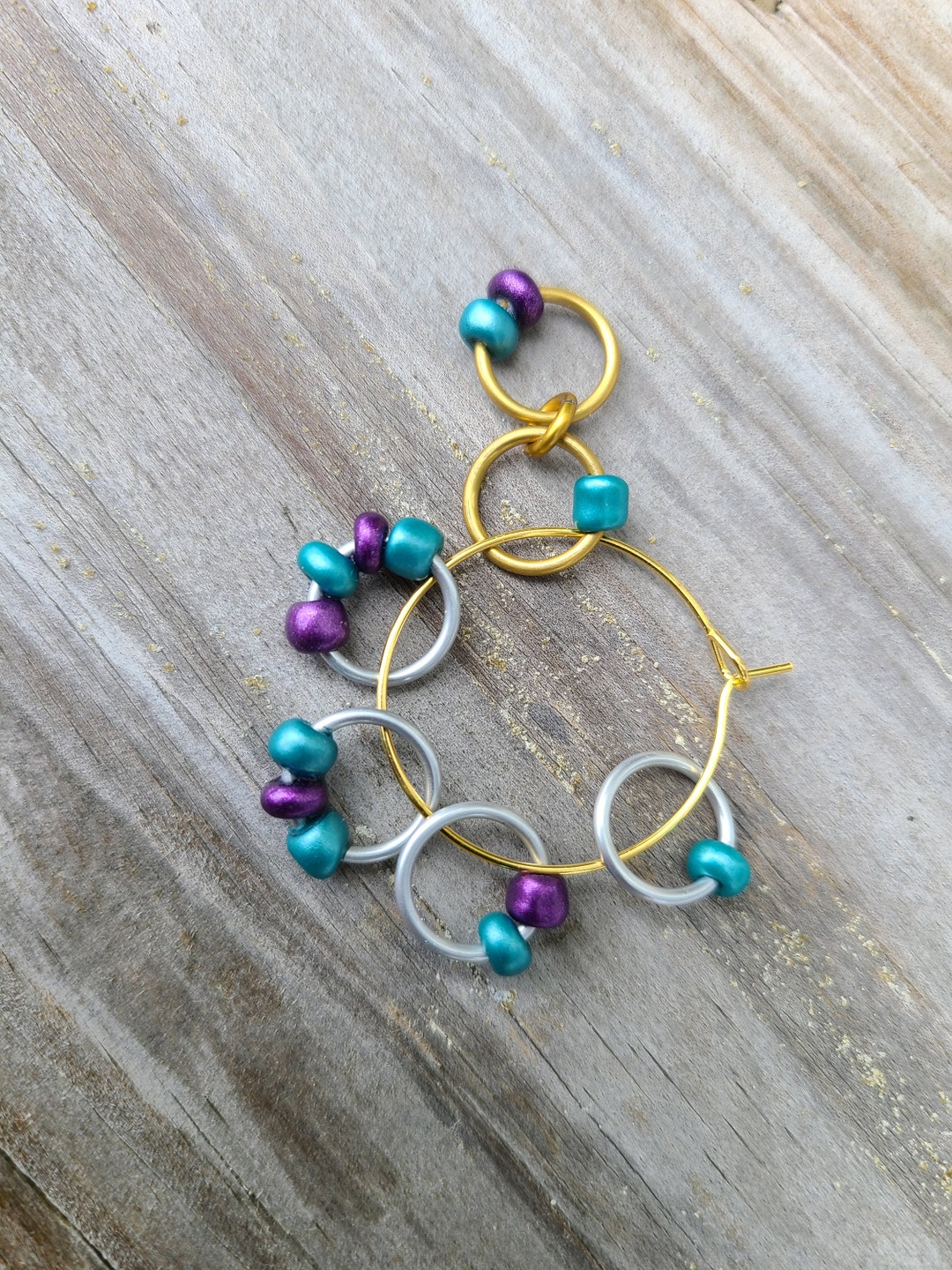 Raglan Sweater Stitch Marker Set, 2 Row Counter, Knitting Gifts