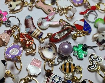 Everyday Mystery Stitch Marker Pack, Progress Keeper, Snag Free stitch markers, Knitting and Crochet gifts