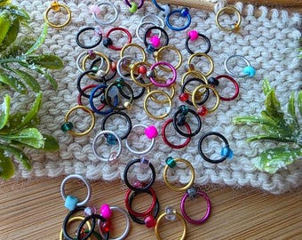Snag free Stitch Markers "Kaleidescope",  Mystery Rings