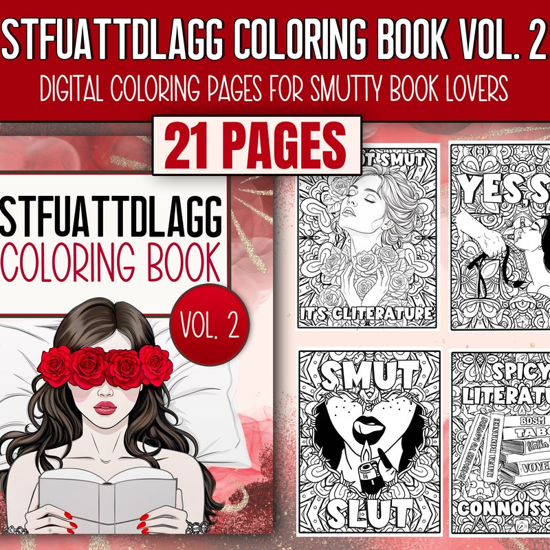 Explicit Coloring Pages for Adults - Etsy