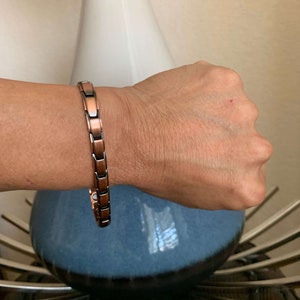Beautiful Thinnest Pure Copper Magnetic Bracelet women men restore balance energy strength enhance Calm Joy Perfect holiday gift women men