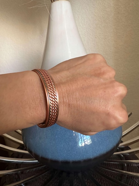 Bracciale magnetico in rame puro per uomo e donna, 6 magneti, ripristinano equilibrio, energia, potenza, calma e gioia. Bracciale magnetico di alta qualità, regalo perfetto per uomo e donna. - Italia