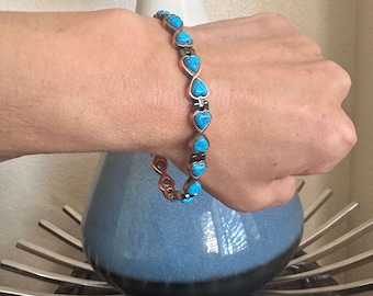 Bracciali magnetici in rame ARADOO per donna, anello in rame regolabile, braccialetti magnetici Brazaletes per Set di gioielli da uomo  36