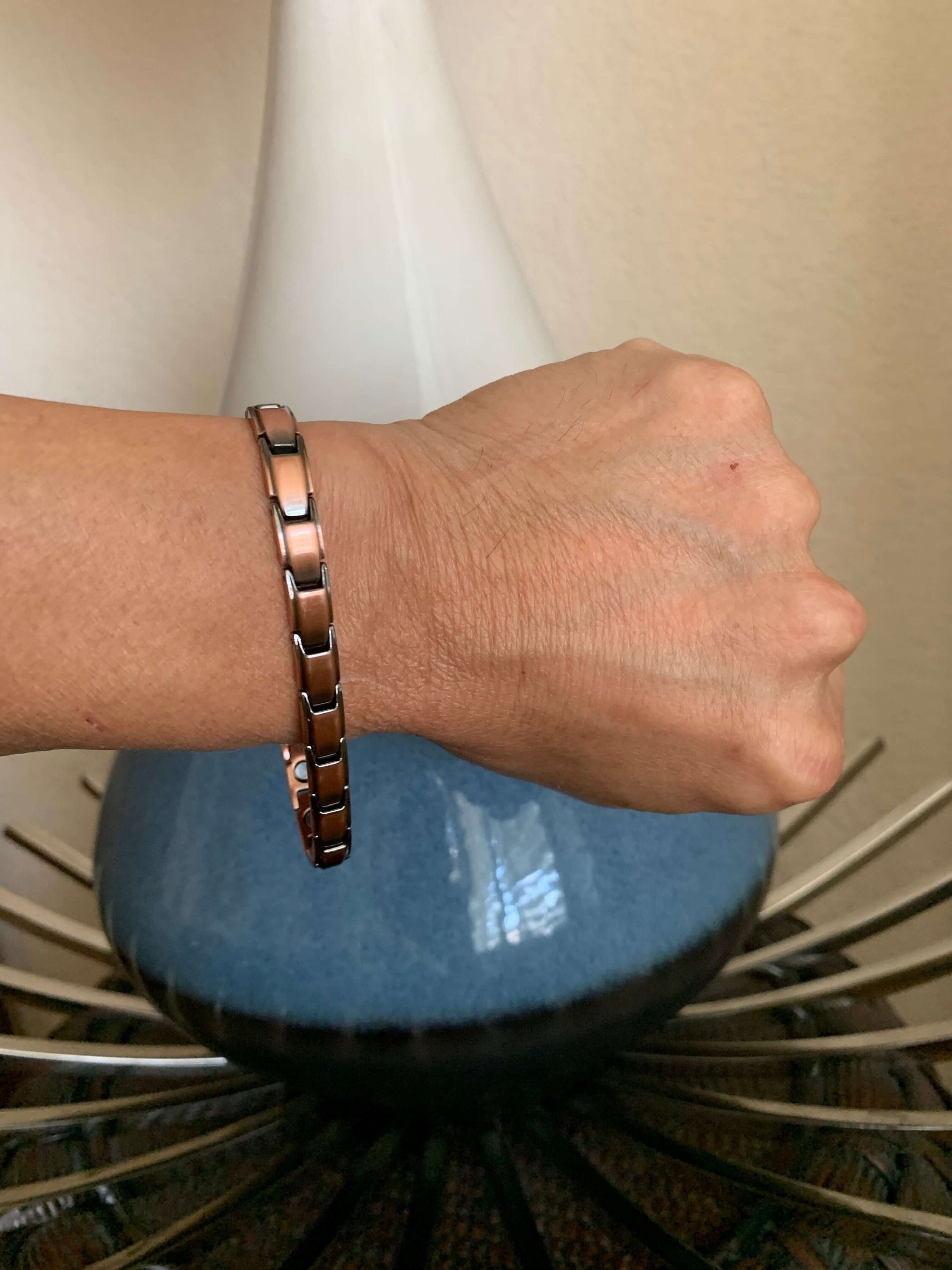 Bracciale Magnetico In Rame Per Donna – Placcato Oro/argento, Regolabile, Con Confezione Regalo
