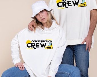Construction Birthday SVG, Crew Matching Friends, Excavator (Digital Download)