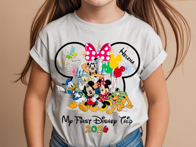 Personalized My First Disney Trip Png, Disney First Trip 2026 Png, Disney Vacation Png, Castle Png, Mouse and Friend Png,Magical Kingdom Png image 13