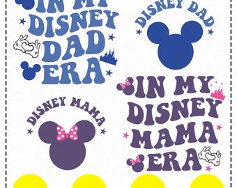 Voyage en famille Disney SVG, à l'époque de mon Disney PNG (fichiers numériques)